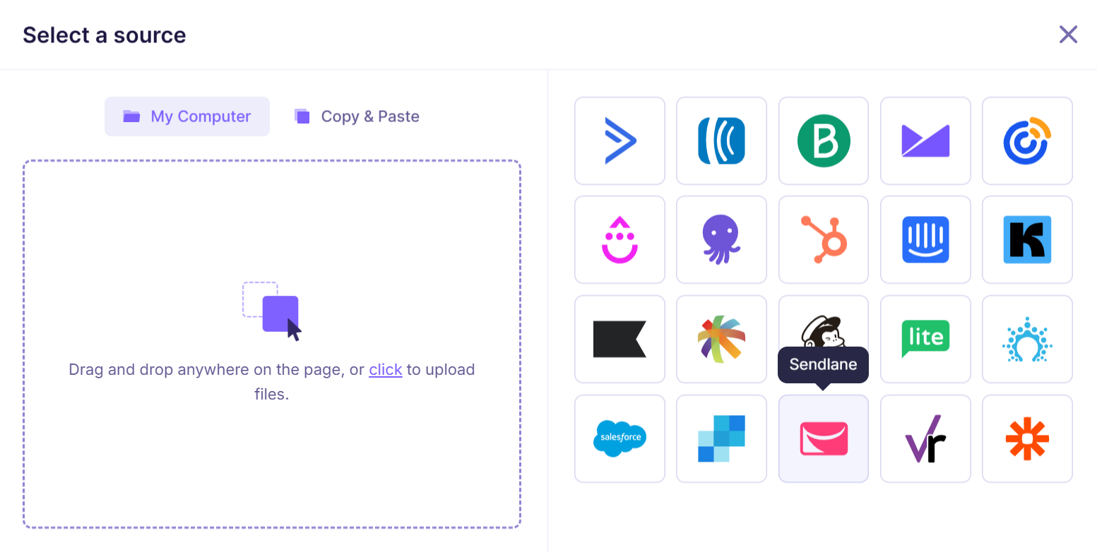 1. Sendlane integration.png