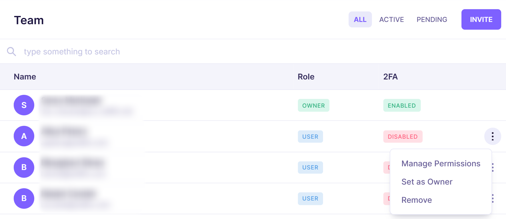 1c. Account section - Team - Manage permissions for team members, set as owner, remove user - Emailable.png