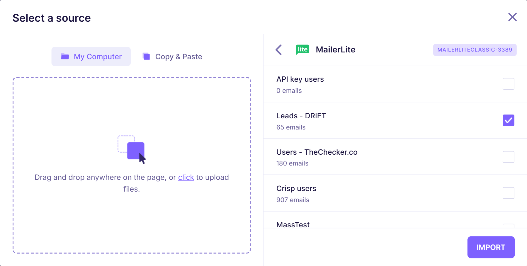 3. Mailerlite lists on Emailable.png