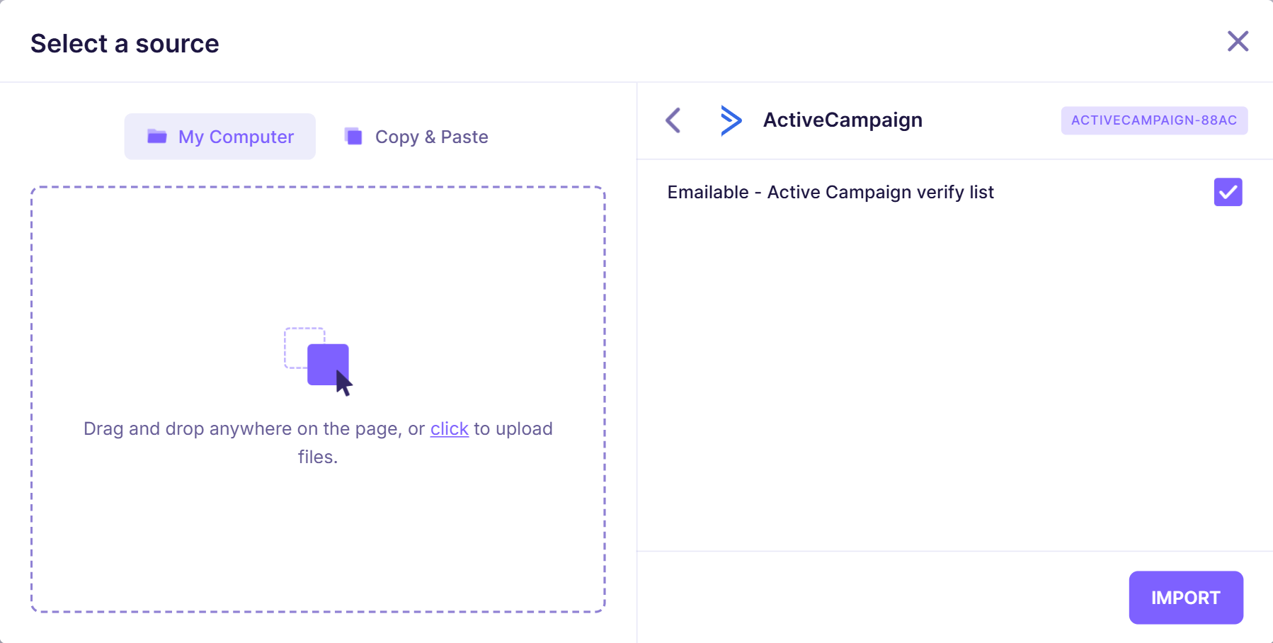 4. Active Campaign list conected with emailable.png