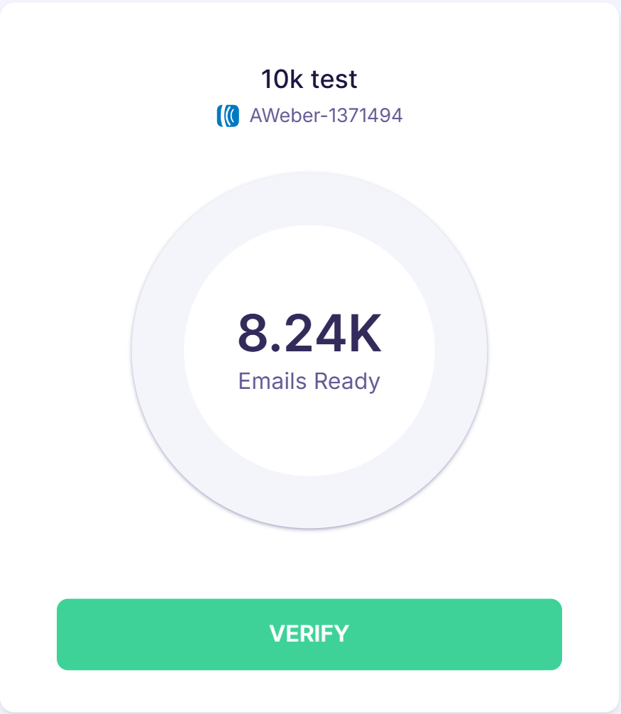 5. AWeber list with verify button.png