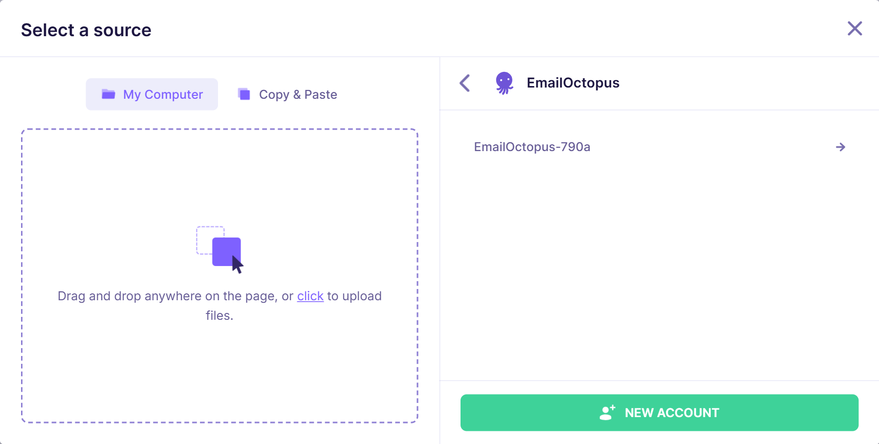 3. EmailOctopus connected account.png