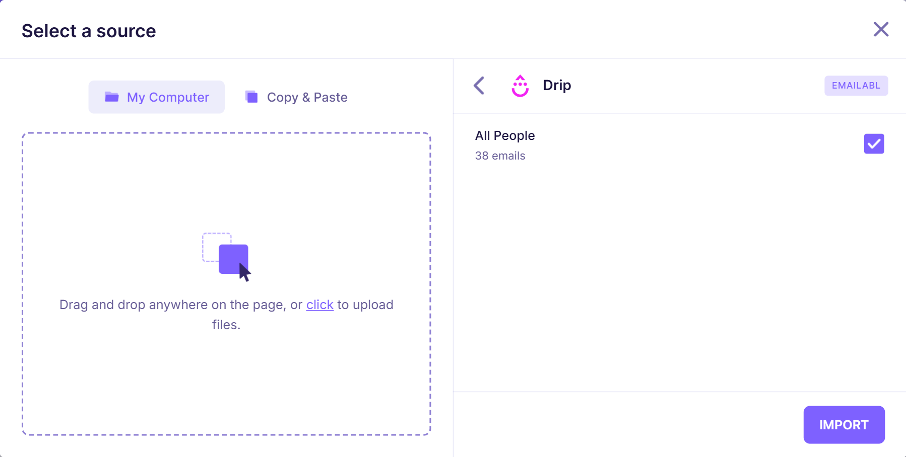 3. Drip list connected.png