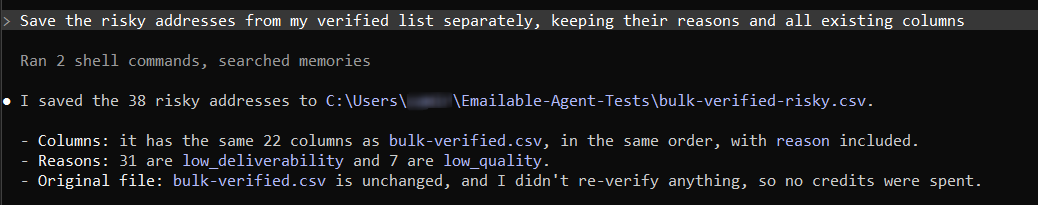 Saved risky emails from verified list.png