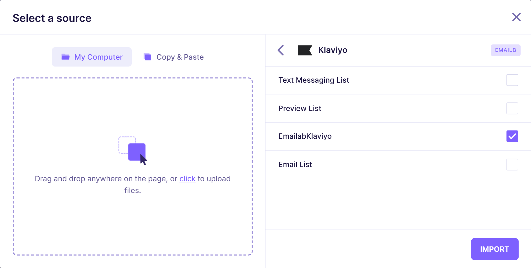 3. Klaviyo list on emailable.png
